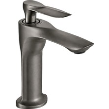 Dellora Lava Kısa Lavabo Bataryası Mat Füme