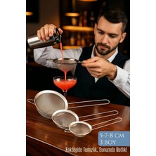 Premini 3'lü Bar Süzgeci Seti, 5, 7 ve 8 Cm, Kaliteli ve Kullanışlı Ürünler