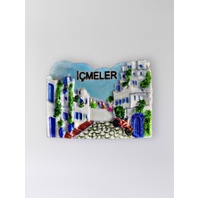 Mundy Içmeler Polyester Kabartmalı Magnet 6,5x5 cm Dekoratif Hediyelik Buzdolabı Süsü (KOD:1334)