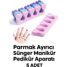 Yenilig Parmak Ayırıcı Sünger Manikür Pedikür Aparatı – 5 Adet, Rahat ve Pratik Kullanım