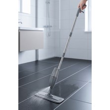 Vivenda Sprey Mop Su Hazneli Tetiklemeli Mikrofiber Moplu Paslanmaz Çelik Saplı Düz Tablet Paspas
