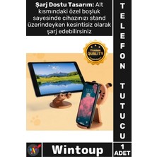 Wintoup #telefonstandı Katlanabilir Taşınabilir Ofis Cihaz Tutucu Şık Hayvan Figürlü Masaüstü Telefon Standı