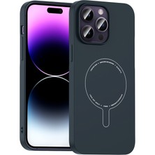 Apple iPhone 14 Pro Max  Kılıf Magsafe Şarj Özellikli Kamera Korumalı Sert Pc Kapak