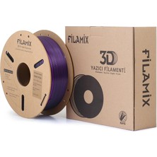 Filamix Magic Silk Çift Renk Pla Filament Siyah-Mor 1.75MM 1kg