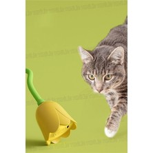 Yenilig Minik Patilere Büyük Eğlence! Hareketli Çiçek Kedi Oyuncağı ile Kediniz Saatlerce Oynasın Çok Renkli