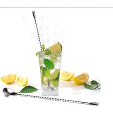 Premini Burgulu Bar Kaşık 40 Cm, Dayanıklı ve Şık Mutfak Gereci