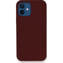 Youday Home iPhone 12 Kılıf Lansman Legant Silikon - Bordo