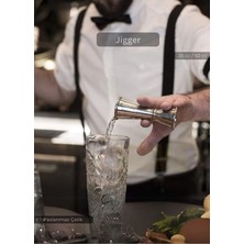 Premini Çift Taraflı Paslanmaz Çelik Bar Ölçeği, 25/50 Cc, Kokteyl ve Barmen Ölçek