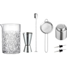Premini Negroni Kokteyl Seti, 7 Parça, Karışım ve Sunum Aksesuarları