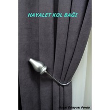 Hayal Dünyası Kornişe Takılan Hayalet Sistem Özel Tasarım Ahşap Perde Kol Bağı