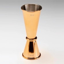 Premini Bakır Jigger 25-50 Ml, Profesyonel Bar Takımı, Ölçü Kabı, Şık Tasarım