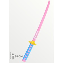 Artivo Mitsuri Kanroji Katana Sword Demon Slayer Kılıç 95 cm Katlanabilir Açılıp Kapanabilen Sağlam Plastik