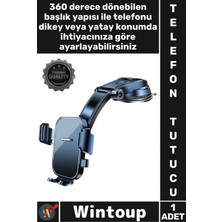Wintoup #telefontutucu Sabit Fonksiyonel Torpido Üstü Vakumlu Ayarlanır Uzun Kollu Araç Içi Telefon Tutucu