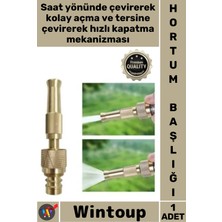 Wintoup #hortumbaşlığı Bahçe Araba Yıkama Bakır Nipel Sulama Sprey Yüksek Basınçlı Ayarlanır Hortum Başlığı