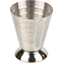 Premini Çift Taraflı 75 ml Silikon Barlı Ölçekli Jigger, Pratik ve Şık Tasarım