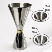Premini Çift Taraflı Paslanmaz Çelik Kokteyl Ölçü Kabı 45/30ML