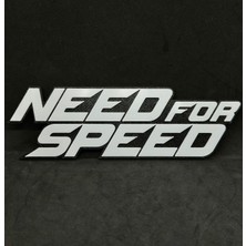 Goka 3D Craft Need For Speed (Nfs) Logolu 3D Duvar Dekoru - 18 cm Slim Versiyon (Çift Taraflı Bantlı)