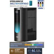 DREO Wifi Kontrollü Akıllı Nemlendirici 6 Litre Sıcak ve Soğuk Buharlı Sessiz Buhar Makinesi