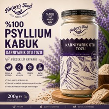 Nature's Food %100 Psyllium Kabuk Tozu 200 G | Karnıyarık Otu Kabuğu | Yüksek Lif