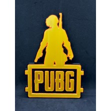 Goka 3D Craft Pubg Battlegrounds Silüet Temalı 3D Duvar Dekoru - 18 cm Slim Versiyon (Çift Taraflı Bantlı)