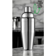 Premini 750 ml Paslanmaz Çelik Kokteyl Shaker ve Süzgeçli Başlık