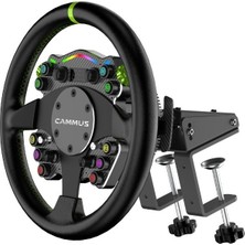Cammus C12 12NM Direct Drive Simülasyon Direksiyonu - LC200 Pedal ve Cs5 Masa Tutuculu Tam Set