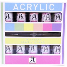 Empressco ML122C Mona Lısa Akrilik Boya 10 Chalk Renk x 40 ml + Fırça - Fiyatı, Yorumları