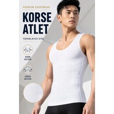 Elilom Yukka Erkek Korse Shapewear Atlet Göbek ve Göğüs Toparlayıcı Dik Duruş Sıkılaştırıcı Fit