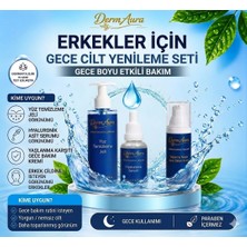 Dermaura Erkekler Için Gece Cilt Yenileme Seti