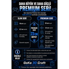 Goka 3D Craft 8-Bit Retro Game Over Renkli 3D Duvar Dekoru - 18 cm Slim Versiyon (Çift Taraflı Bantlı)