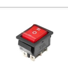 Kuzey Aksesuar Geniş Kare On Of On Işıklı 12V Açma Kapama Buton Düğme 5 Adet