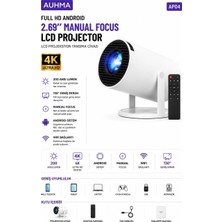 Azurtech 4K UHD 1gb Ram 8gb Hafıza Akıllı Android Projeksiyon Cihazı