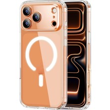 Cayk iPhone 17 Pro Max Uyumlu Magsafe Wireless Şarj Özellikli Şeffaf Kılıf