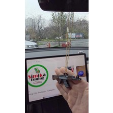 Şimika Ak Dikiz Aynası Süsü Zincirli
