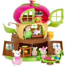 Empressco Lil Woodzeez Meşe Palamudu Ağaç Ev WZ69124Z Ahşap Renkli Eğlenceli Oyun Seti 3-6 Yaş