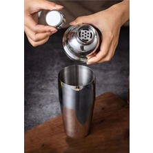 Premini 500 ml Çelik Shaker Kokteyl Hazırlama Kabı ve Karıştırıcı