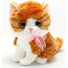 Empressco Sarı Beyaz Sesli Oturan Peluş Tekir Kedi - Fiyatı, Yorumları