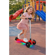 Empressco Globy LED Işıklı 3 Tekerlekli Scooter — 4 Kademe, 50–65 cm Yükseklik Ayarlı Çocuk Scooter - Fiyatı, Yorumları