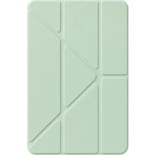 Gees Global Mey Ithalat®   iPad 2025 10.9 10.nesil (A16) Mera Kalemlikli Tablet Kılıfı - Açık Yeşil