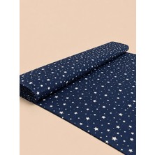 Zümra Baby %100 Pamuk Desenli Poplin Kumaş - Yıldız Desenli - En : 170CM