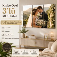 Kişiye Özel 3’lü Mdf Tablo Yatay Fotoğraftan 3 Parça Duvar Tablosu Uv Baskı
