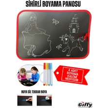 Empressco Sihirli Boyama Panosu 4 Farklı Temalı Boya Sil ve Tekrar Boya Özellikli 4 Boya Kalem Hediyeli Eğitic - Fiyatı, Yorumları