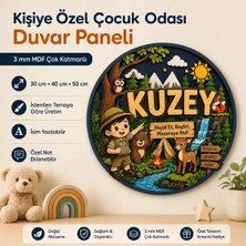Kişiye Özel Çocuk Odası Duvar Paneli Çok Katmanlı Mdf Isimli Tasarım