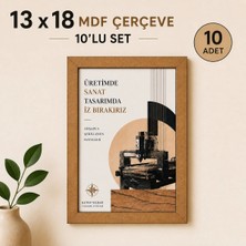 13X18 Mdf Çerçeve 10’lu Set Ham Mdf Boyanabilir Lazer Kesim Çerçeve