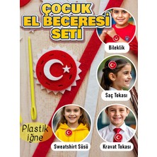 Empressco Çocuk Geliştirici Aktivite Dikiş Seti - Ay Yıldız Türk Bayrağı Bileklik Toka Süs - Fiyatı, Yorumları