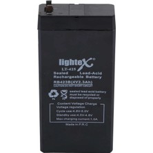 Marsilyan Lightex LT-425 4V 2.3AH Işıldak Fener Aküsü