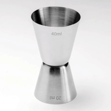 Premini 40 ml Metalik Jigger, Şık ve Pratik Ölçü Kabı, Profesyonel Kullanım Için Ideal
