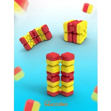 Empressco Taraftar Sarı Kırmızı Infinity Cube – Sonsuz Küp & Hareketli Stres Küpü - Fiyatı, Yorumları