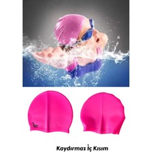Empressco Silikon Deniz ve Havuz Bonesi - Yüzücü Silikon Düz Renk Bone Pembe - Fiyatı, Yorumları