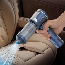 Kensa Kablosuz Araç Süpürgesi - 4'ü 1 Arada Güçlü Emiş, Hepa Filtre, LED Işıklı, 5 Başlıklı